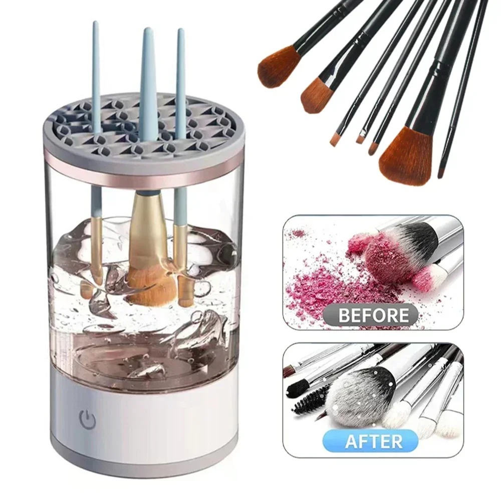 Beauty Makeup Fashion - Automatic Electric Makeup Brush Cleaner USB