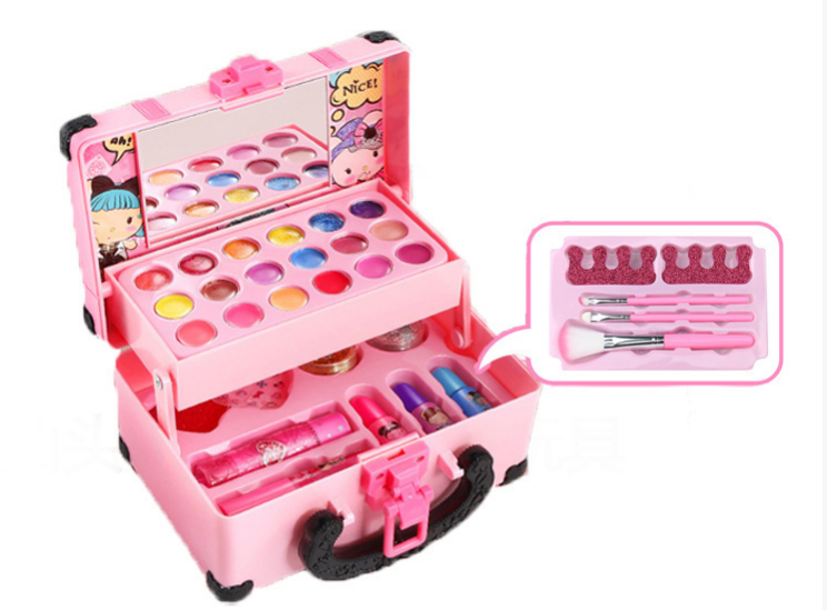 Beauty Makeup Kit For Girls - Girls Pretend Play Makeup Toy Set,