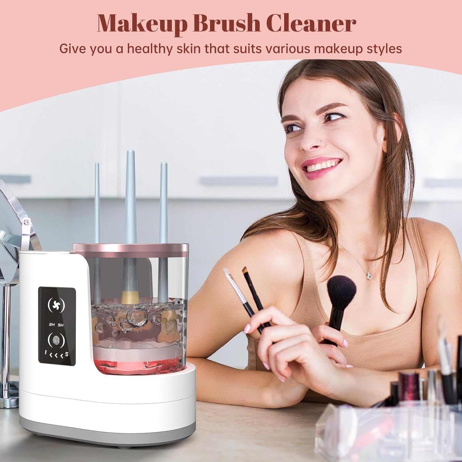 Automatic Rotating Makeup Brus - огляд і ціна Beauty Makeup Fashion