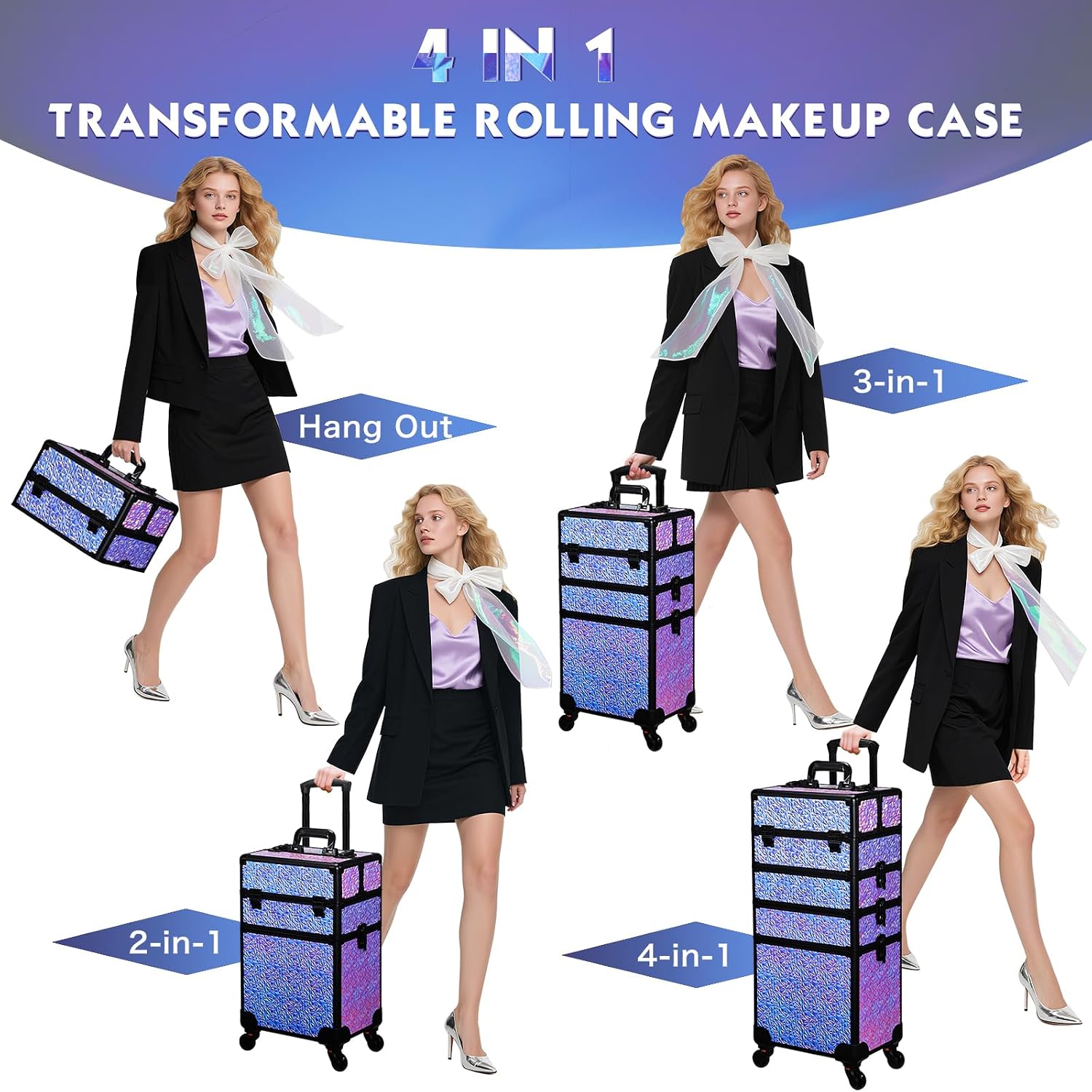 Rolling Makeup Train Case, Lar - огляд і ціна Beauty Makeup & D Anime Studio