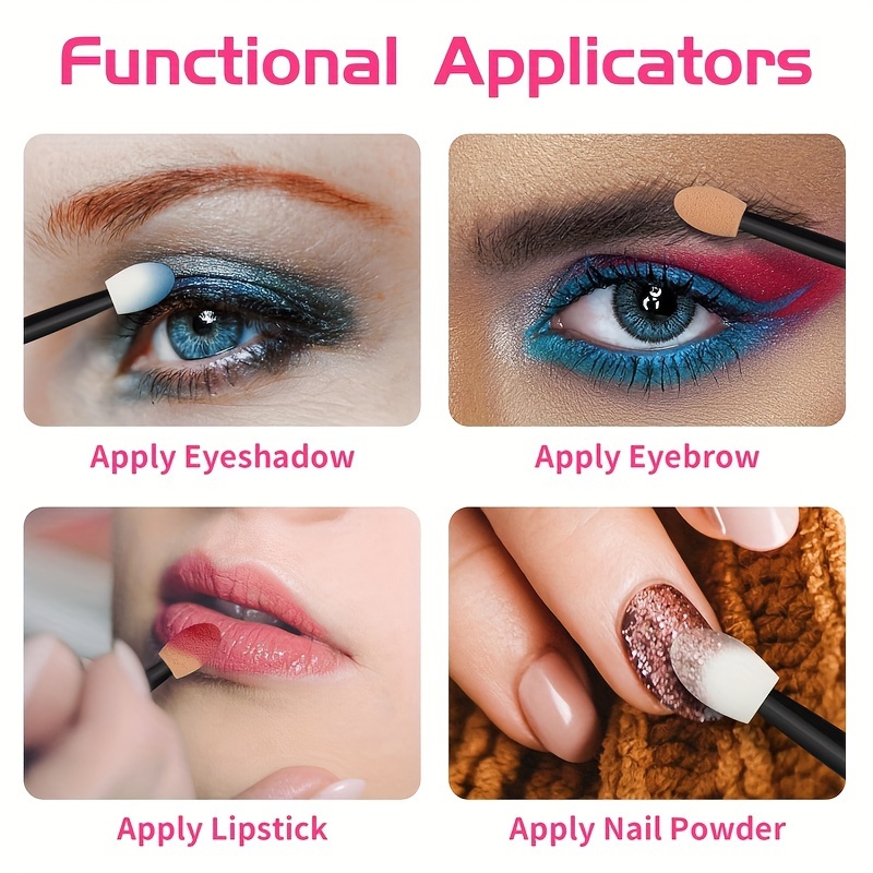 5/10Pcs Eyeshadow Applicator D - огляд і ціна Beauty Makeup Fashion