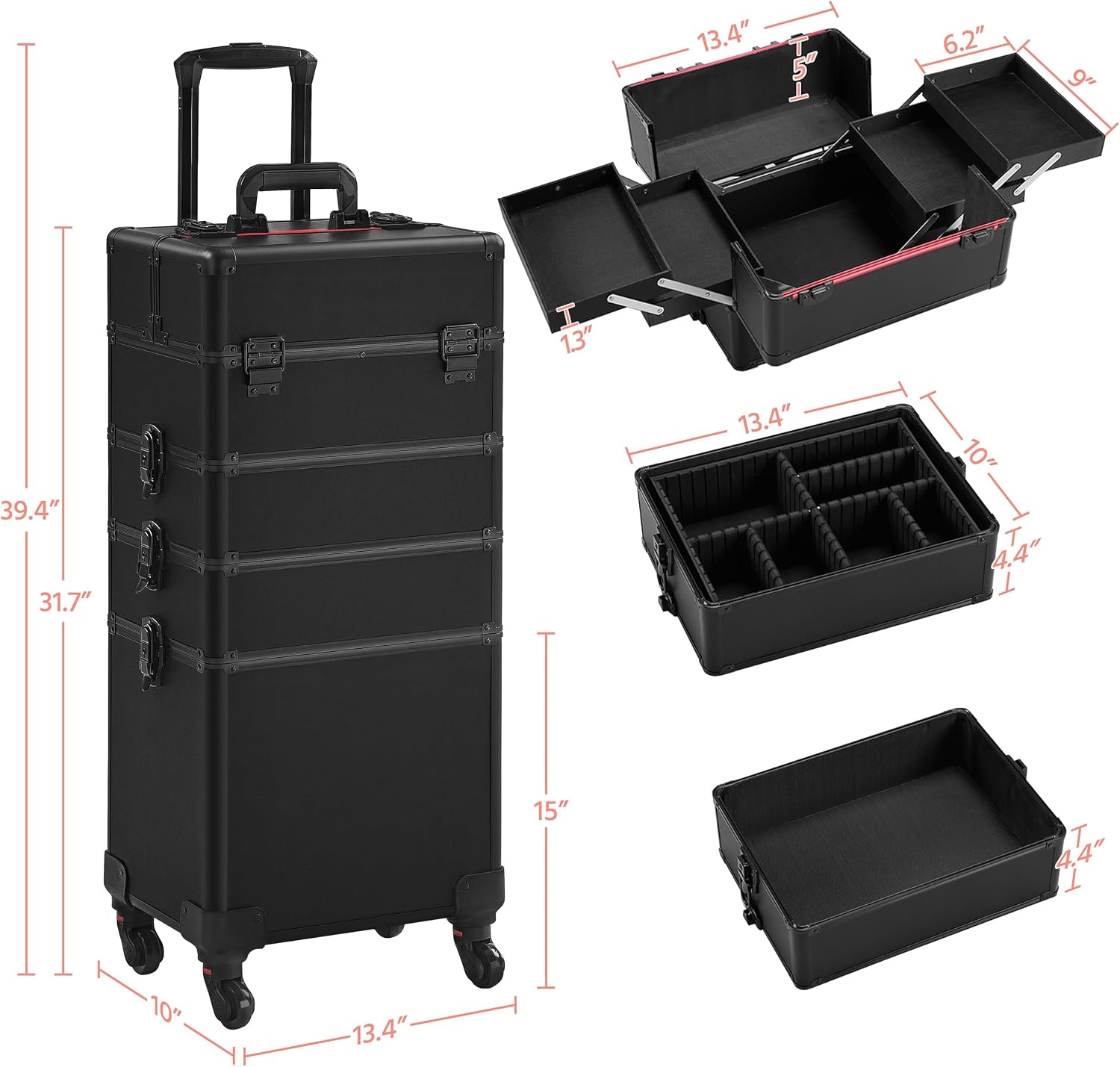 Rolling Makeup Train Case, Cos - огляд і ціна Beauty Makeup & D Anime Studio