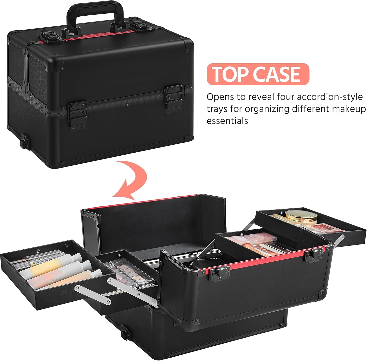 Rolling Makeup Train Case, Cos - огляд і ціна Beauty Makeup & D Anime Studio